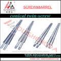 conical twin screw barrel for pp pe sheet profile extrusion machine